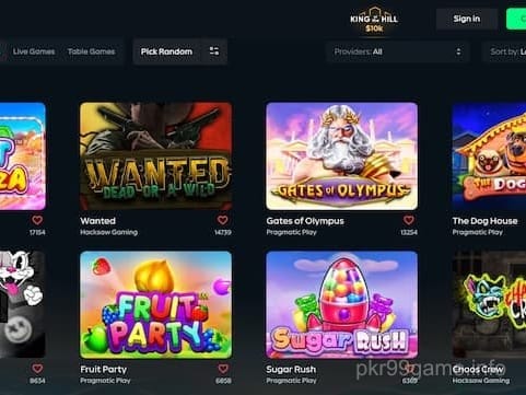 pkr99 Game Screenshot - Premium Slots Interface